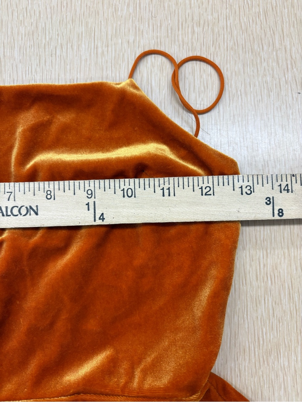 Urban Outfitters orange velvet mini dress - Picture 5 of 7